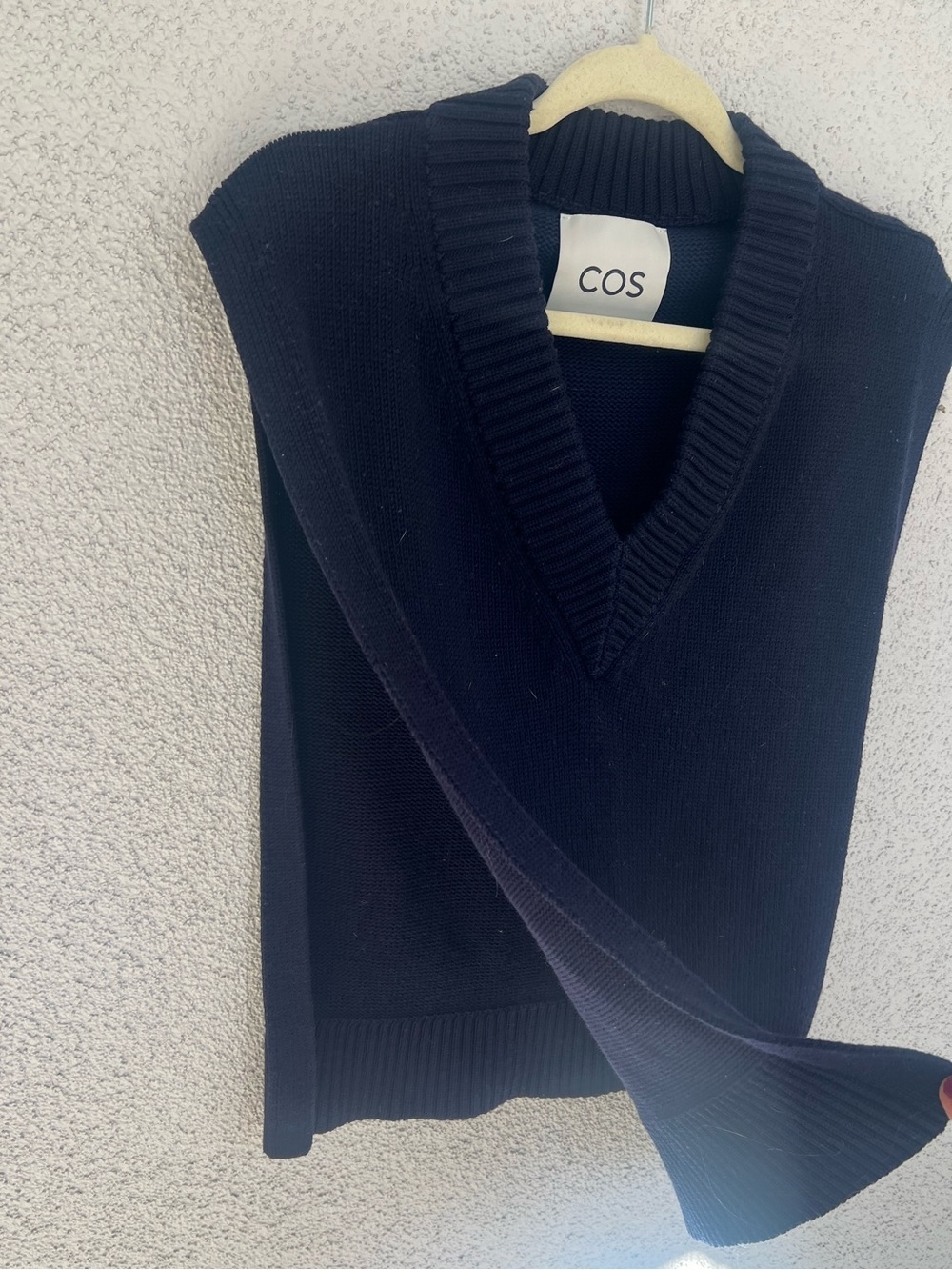 NWOT Cos blue open side sweater vest dickie overlay onesize - Picture 5 of 6